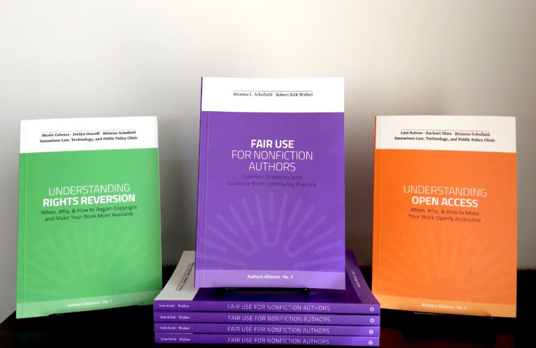 Guide to Fair Use for Nonfiction Authors Now in Print! – Authors Alliance