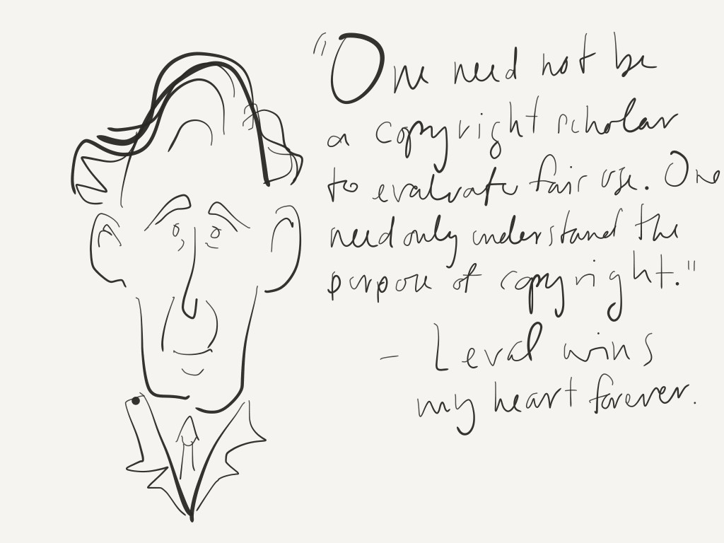 Drawing of Judge Leval