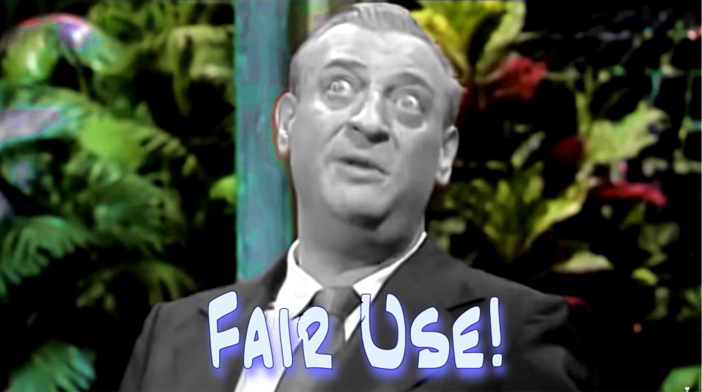 An image of a black and white Rodney Dangerfield, with a full color background, captured from an appearance on the Tonight Show.