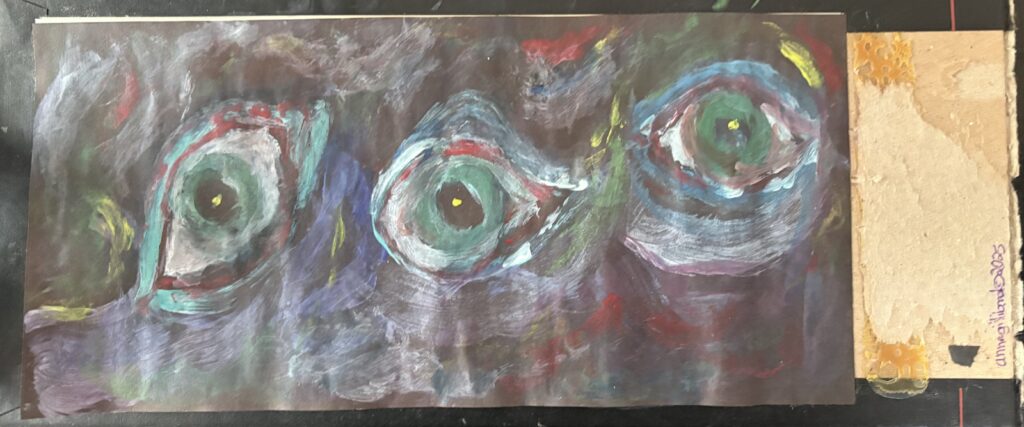 Worried Eyeball, by Anne Gilliland (© 2025)